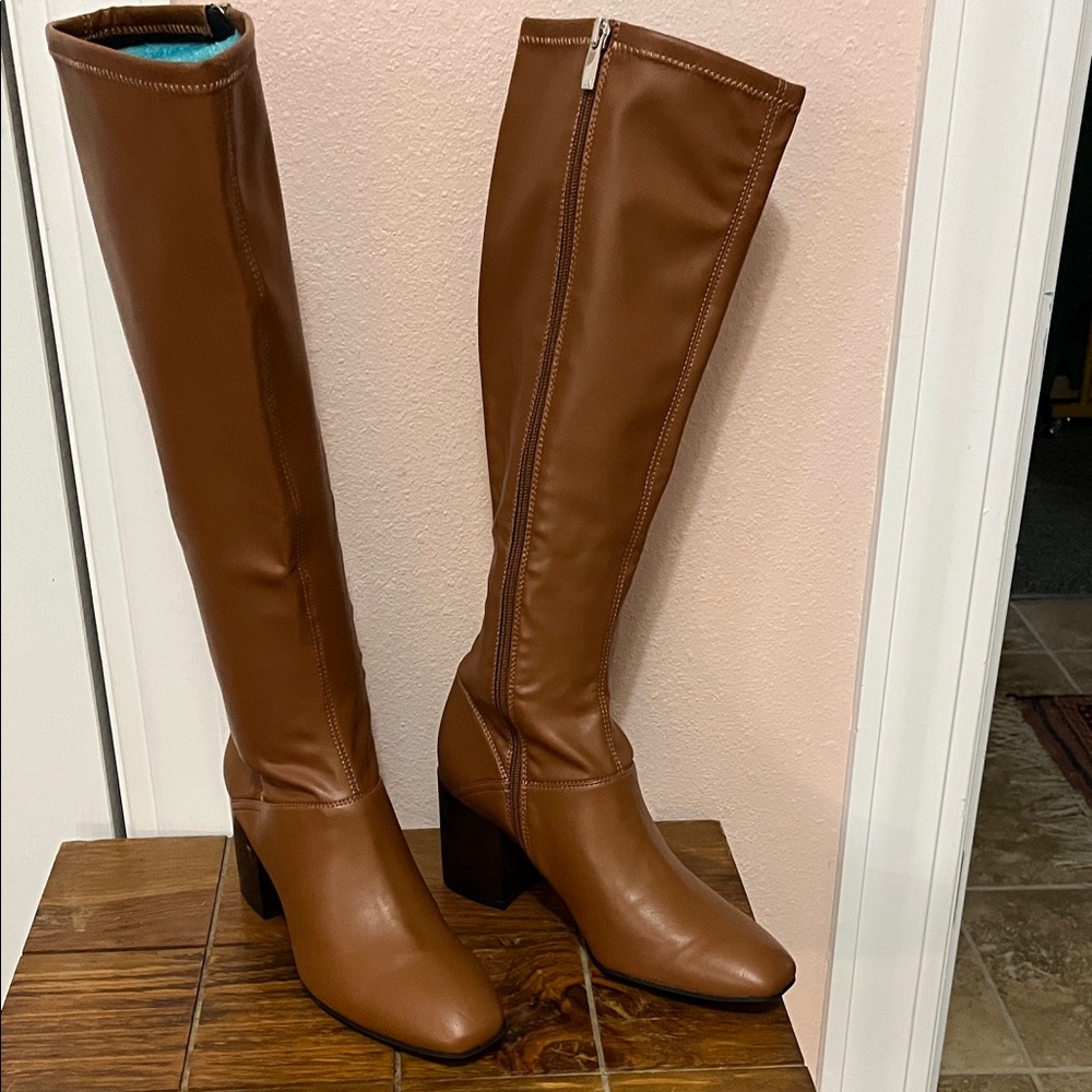 Franco Sarto Brown Over the Knee Boots